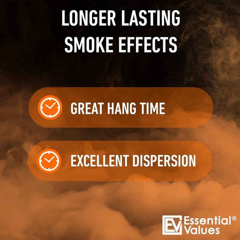 Essential Values سائل الضباب - سائل آلة الضباب | كثافة عالية (32 أونصة سائلة / 1 ربع) مصنوع في الولايات المتحدة الأمريكية - مثالي لآلات الضباب من 400 واط إلى 1500 واط ينتج ضباب كثيف يدوم طويلاً لآلات الضباب المعتمدة على الماء - Image 3